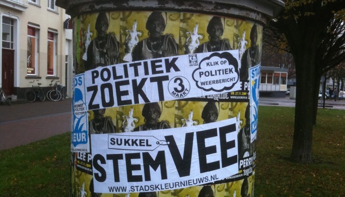 Politiek zoekt stemvee, door Marco Derksen, via Flickr.