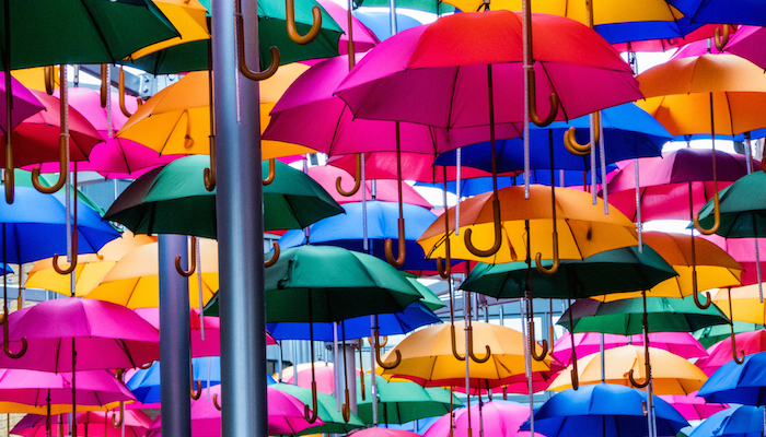 Umbrellas, door Eduardo Skinner, via Flickr.